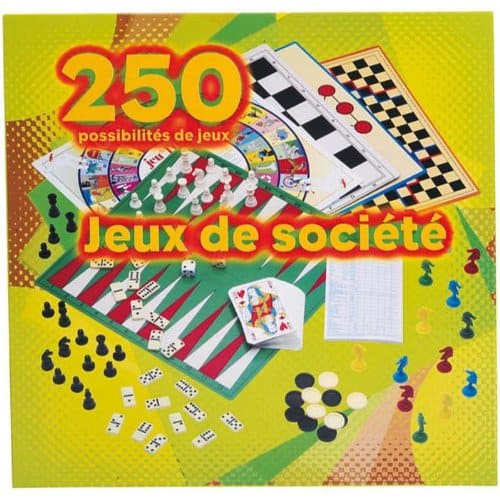 Partner Jouet - A1001590 - Jeu de Société - Coffret - 250 Jeux Société